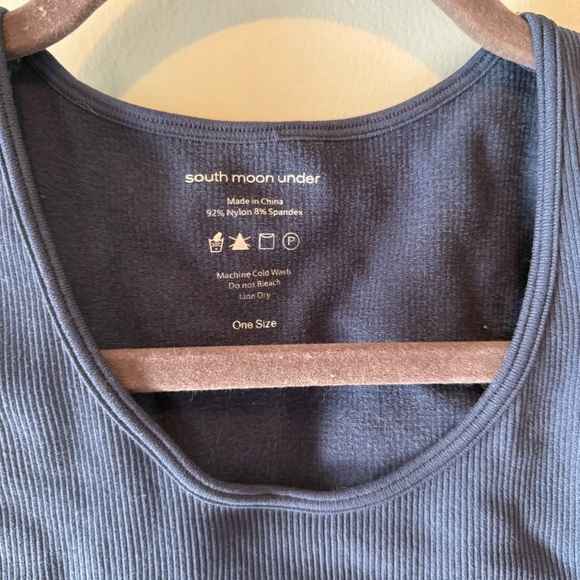 South Moon Under Blue Cropped Tank - Picture 3 of 3